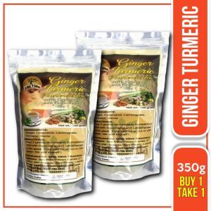 Ginger Turmeric Powder [Original] | Una Vida Ginger Turmeric | w/ Calamansi & Lemon grass | Herbal Turmeric Tea | Organic and sugar-free Ginger Turmeric Juice | Fresh and Pure Ginger Turmeric | Salabat | Herbal juice drink