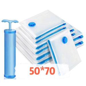 [Local Seller Stock] Vacuum Bag Foldable Organizer Travel Clothes Storage Bag Space Saving Seal Bags