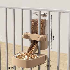 Dog Hanging Water Dispenser Cat Drinking Bowl Automatic Feeder Coarse and Fine Cage Hanging Kettle