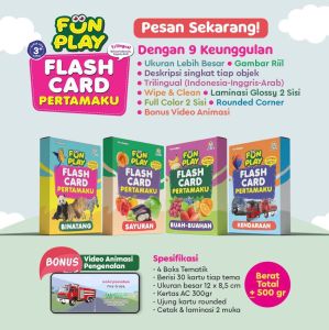 Mainan Edukasi Fun Play Flash Cards Pertamaku Ziyad