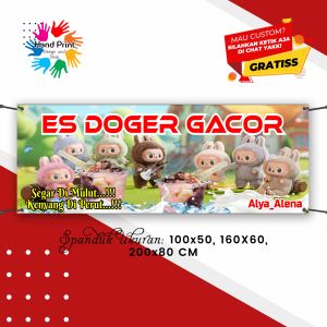 Cetak Spanduk Banner Es Doger Segar MMT Spanduk Custom 200x80
