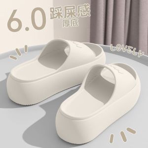 [Free Shipping] Womens high-heeled slippers for summer new thick-soled EVA slippers soft-soled home sandals