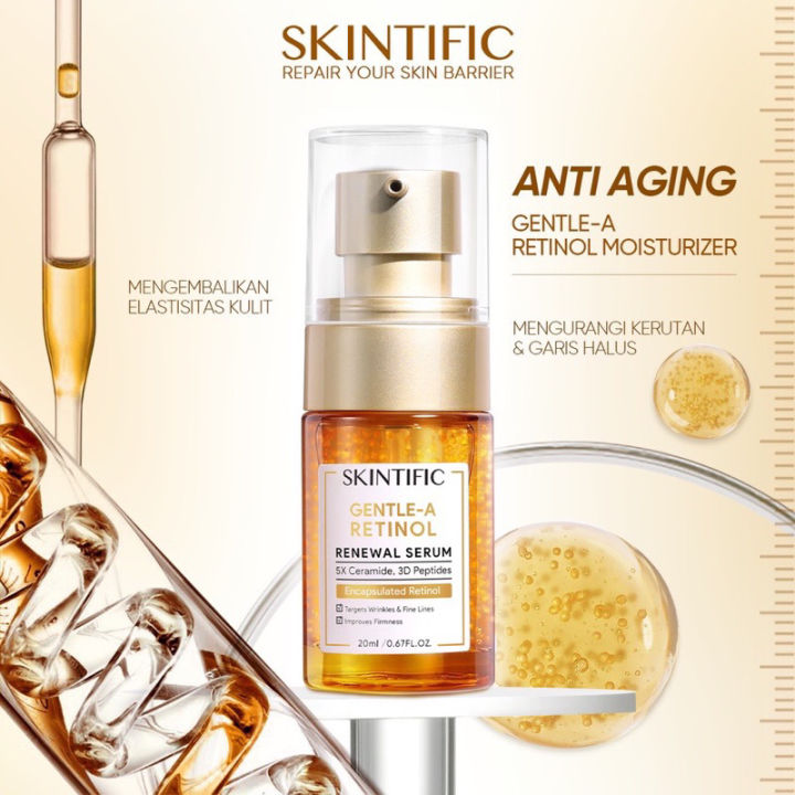 SKINTIFIC Gentle A Retinol Renewal Serum 20ml