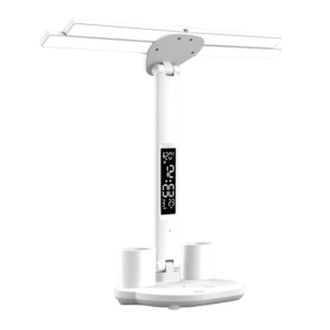 HUGHES 4 Heads LED Table Lamp Touch Dimming 3 Colors Penholder Desk Lamp Creative Foldable Led Bedside Lamp School/Office