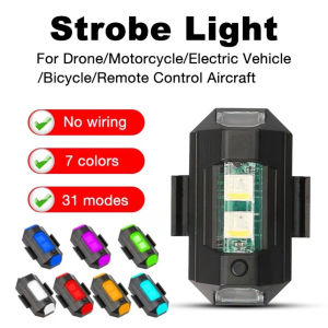 Drone Strobe Light Motorcycle Flashing Light 7 Colors Slow Fast Flashing Light universal COD 31 Modes