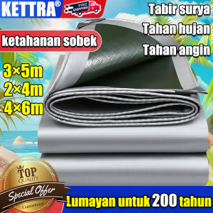 100 tahun tanpa kerusakan DL terpal plastik Terpal ukuran 4x6 meter/3x5m/2x4m Meng-upgrade dan menebal Gratis tali 10m tahan air Anti sobek tahan panas untuk taman kolam renang outdoor rooftop(terpal plastik terpal mobil terpal tebal murah Terpal Murah)