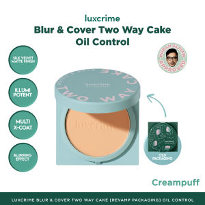 Luxcrime Blur & Cover Two Way Cake Full Size || Luxcrime Blur & Cover Two Way Cake Mini Size