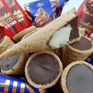 [ Giòn ngon ] 100g Bánh Ốc quế socola nhân kem tan chảy giòn ngon ăn vặt ngon đã nghiền