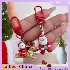 [COD] liuchuanbing Jewellery 1 5 cái Móc Khóa Mặt dây chuyền hình nai sừng tấm ông già Nô En hoạt hình Ba lô sinh viên dễ thương trang trí quà tặng nhỏ tiệc giáng sinh trang trí bằng nhựa