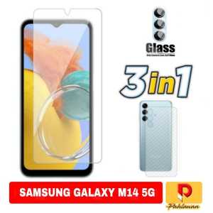 PROMO PAKET 3 INC 1 Tempered Glass SAMSUNG GALAXY A05 / A05S 2023 / M14 5G / A24 4G LTE / A34 5G / A54 5G / A14 5G / A04 / A04E 2022 Anti Gores Kaca Clear