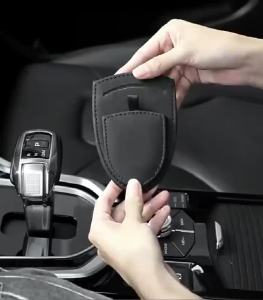 Kail Leather Auto Sunvisor Glasses Clip Storage Organizer Ticket Card Hanger For MG/HS/MG4/EV/ZS/ES5/ONE/MG5/MG6/MG7/Cyberst R6P8Q