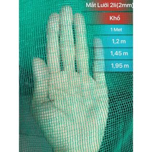 Combo 10 Met Lưới cước xanh 2li dầy (2mm) nhiều khổ(Đơn giá 10m)