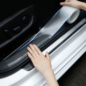 3/5/10x100CM Car Carbon Fiber Sticker Car Door Protective Stickers Transparent Nano Tape Bumper Protector Films Auto Covers Stickers