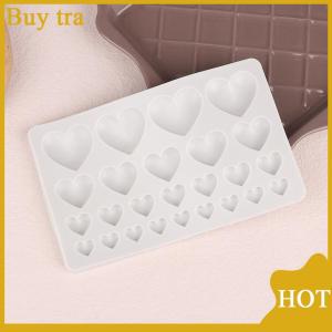 [Buytra] 25 Cavity Love Silicone Molds DIY Heart Shaped Cake Mold Pastry Fondant Chocolate Cake Decor Tools Baking Supplies Resin Mould