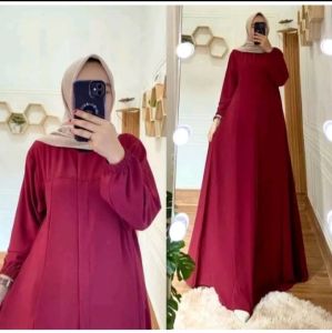 GAMIS MARYAM BUSUI FRIENDLY DILENGKAPI IKAT PINGGANG TERBARU!!! DRESS WANITA DEWASA KEKINIAN
