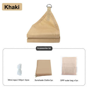 Awnings 遮陽棚 Sunshade Sail Cloth Canva Waterproof Oxford Garden Triangle Sun Shade Gazebo Outdoor 98%UV Blockage