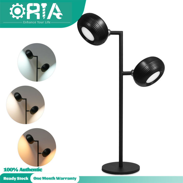 360 Rotation Lamp ORIA Double Head Led Desk Lamp, 360°Rotation Reading Lamp, Rechargeable ...