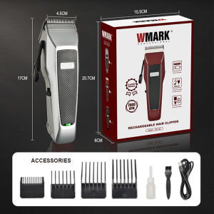 WMARK NG-140 Pro Cordless Hair Trimmer for Men LED Display Salon Razor with Precision Cutting