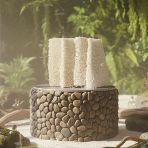 KB Set 4 Khúc Xơ Mướp Ép 100% Oganic - 4 Khúc / túi