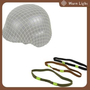 Warm Light 1ชิ้นสายรัดหมวกกันน็อคยุทธวิธีสายรัดหมวกกันน็อคกลางแจ้งสะท้อนแสงแถบยางยืดสำหรับหมวกกันน็อค M88 Mich อุปกรณ์เสริมสำหรับล่าสัตว์