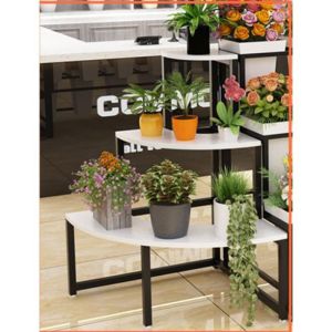[GOOD] Kệ Hoa Thùng Vuông Kệ Cửa Hàng Hoa Cắt Tươi Kệ Trưng Bày Hoa Nhiều Tầng Kệ Trưng Bày Hoa Đồ Trang Trí Cầu Thang Sắt Rèn Đánh Thức Hoa Xô Có