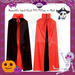 Socute Teenager Adult Halloween Costume Vampire Cosplay Set Kostum Dracula Topeng Misteri Persembahan Rumah Hantu