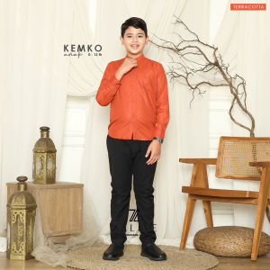 Kemeja Koko Muslim Anak Laki-laki Katun Premium Atasan Bayi Usia 0-12 Tahun