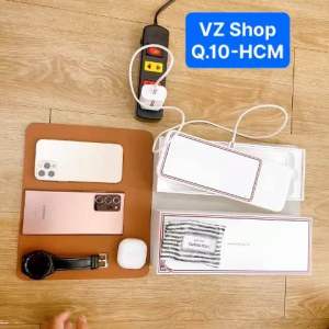 Chính hãng-KÈM CỦ VÀ CÁP SẠC-Đế sạc nhanh không dây 3 trong 1 Samsung Wireless Charger Trio-bảo hành 6 tháng