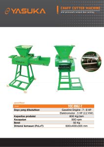 (YASUKA YCC096ZT) Mesin Pencacah Rumput Yasuka YCC 096ZT / Mesin Cacah Rumput Yasuka YCC096ZT - Chaff Cutter Machine YCC-096ZT YASUKA- Chaff Cutter  YCC-096ZT YASUKA