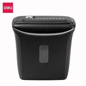 Deli เครื่องทำลายเอกสาร 10/12/17/20 ลิตร เครื่องย่อยกระดาษ เครื่องทำลายกระดาษ ขนาด A4 5/6/8/10 แผ่น อุปกรณ์สำนักงาน Paper Shredder