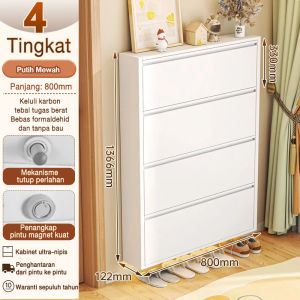 Door back wall shoe cabinet simple household shoe cabinet steel turntable shoe cabinet