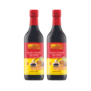 Combo 2 chai nước tương LEE KUM KEE SOY SAUCE vị Việt Nam chai thủy tinh 500 ml