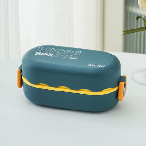 lunch box Bento Portable 2 Dinner Layer Box Kid Children Simple Kids Plate student compartment lunch box childrens fruit lunch box fresh-keep PP Silicone microwave oven high temperature