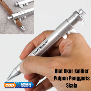 Taffware Pena Pulpen Ballpoint Pen Caliber Measuring Tool Scale Ruler - B100