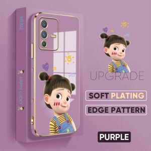 Soft Case & Lanyard for OPPO A15 & Vivo Y20: Cute Cartoon Design & Luxury Plating