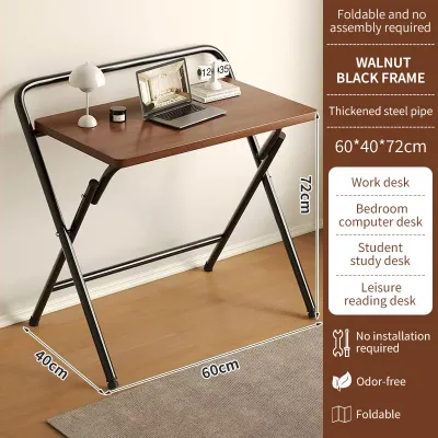 Foldable Writing Desk Computer Desk Student Table Simple Bedroom Study Small Desk Adjustable Laptop Table Meja Computer
