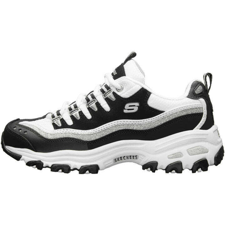 Black and white top ladies skechers