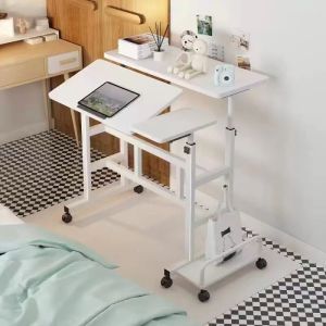 Small Lifting Computer Desk Desktop Home Office Mobile Folding Bedside Learning Simple Desk Standing Reading Live Streaming Workbench