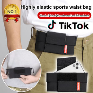 High elasticity nylon waist bag cell phone bag cloth bag elastic waist bag cloth up bag buckle bag