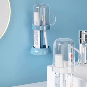 Mouthwash Cup Storage Cleaning Toothbrush Holder Antimicrobial Set Toothpaste Fashion Practicality