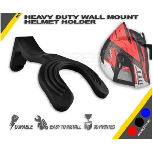 Universal Motorcycle Helmet Holder Wall Mount Heavy Duty ABS Plastic Helmet Bracket ROMAN