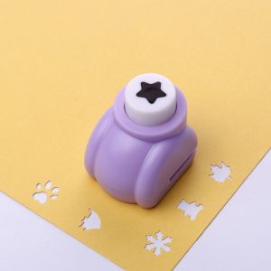 SJJL MALL Loose-leaf Purple Children Toys Paper Trimmer Paper Cutter Kindergarten Mini Paper Puncher Gift Card Punches Embossing Punches DIY Hole Puncher