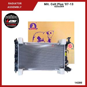 14280 Mitsubishi Colt Plus 2007-2013 Pajero 3.0 v6 Radiator Assembly A/T PA625x369x16mm 1ROW (Polar)