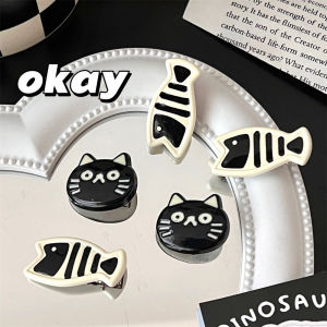 GAI39 Cartoon Cat Hair Clip Korean Style Headwear Cat Duckbill Clip Fashion Side Clip Fish Hairpin Ladies