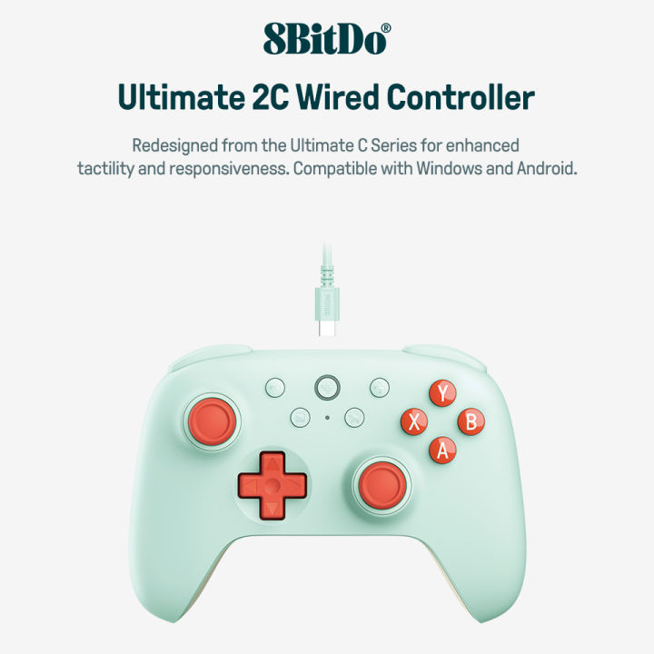 8BitDo New Ultimate 2C Wired Gaming Controller for PC Windows 10, 11 ...