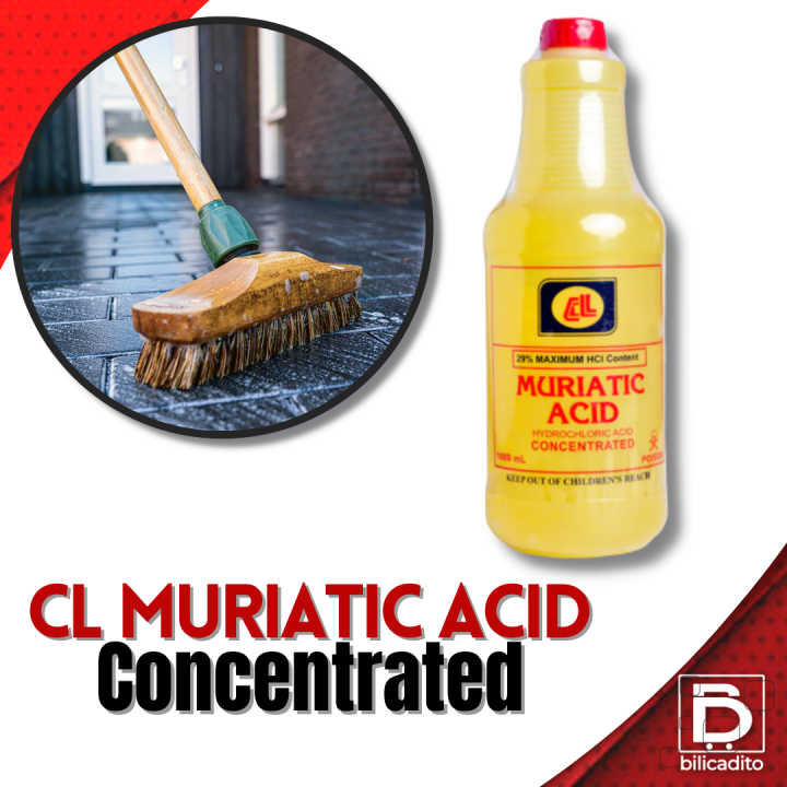 CL Muriatic Acid Concentrated Hydrochloric Acid for Rust Removal, Cleaning & More Lazada PH