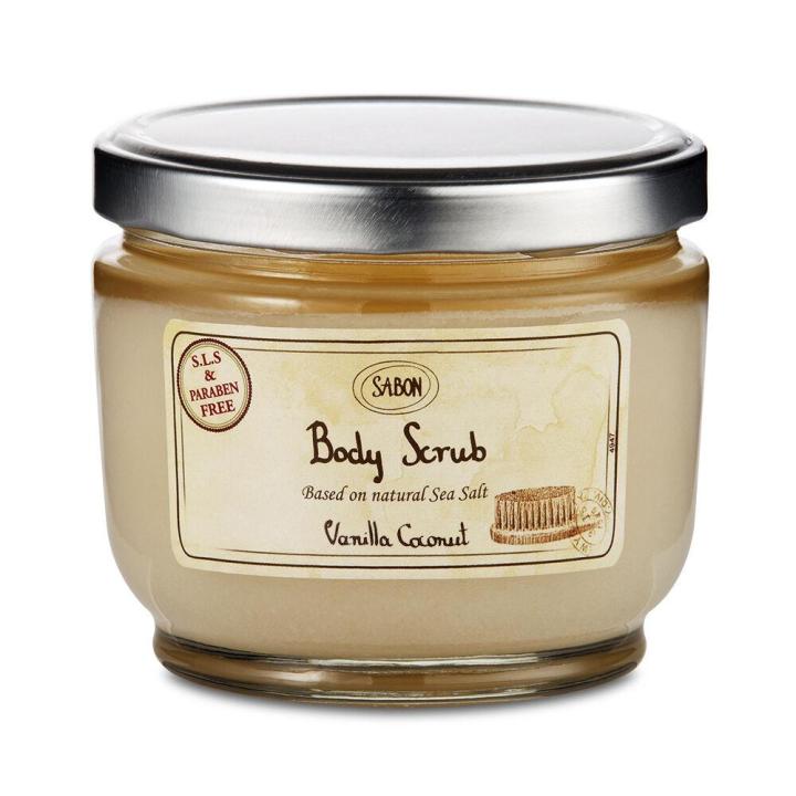 SABON BODY SCRUB LARGE VANILLA COCONUT + 600GMS Lazada Singapore
