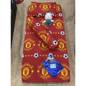 Cadar tilam Bola MU CHELSEA LIVERPOOL Football Bedsheet Single With Zip 6&4” inch & Queen Fitted 4in1 READY STOCK