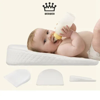 Berber Anti-Spitting Milk Baby Pillow Triangle Slope Baby Pillow Memory Foam Baby Feeding Cushion Pillow baby pillow newborn