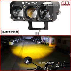 Lampu Tembak SQL 3 Mata LED ECO Laser Gun Foglamp DC 9-36V 20W Kuning Putih Terang Waterproof OO